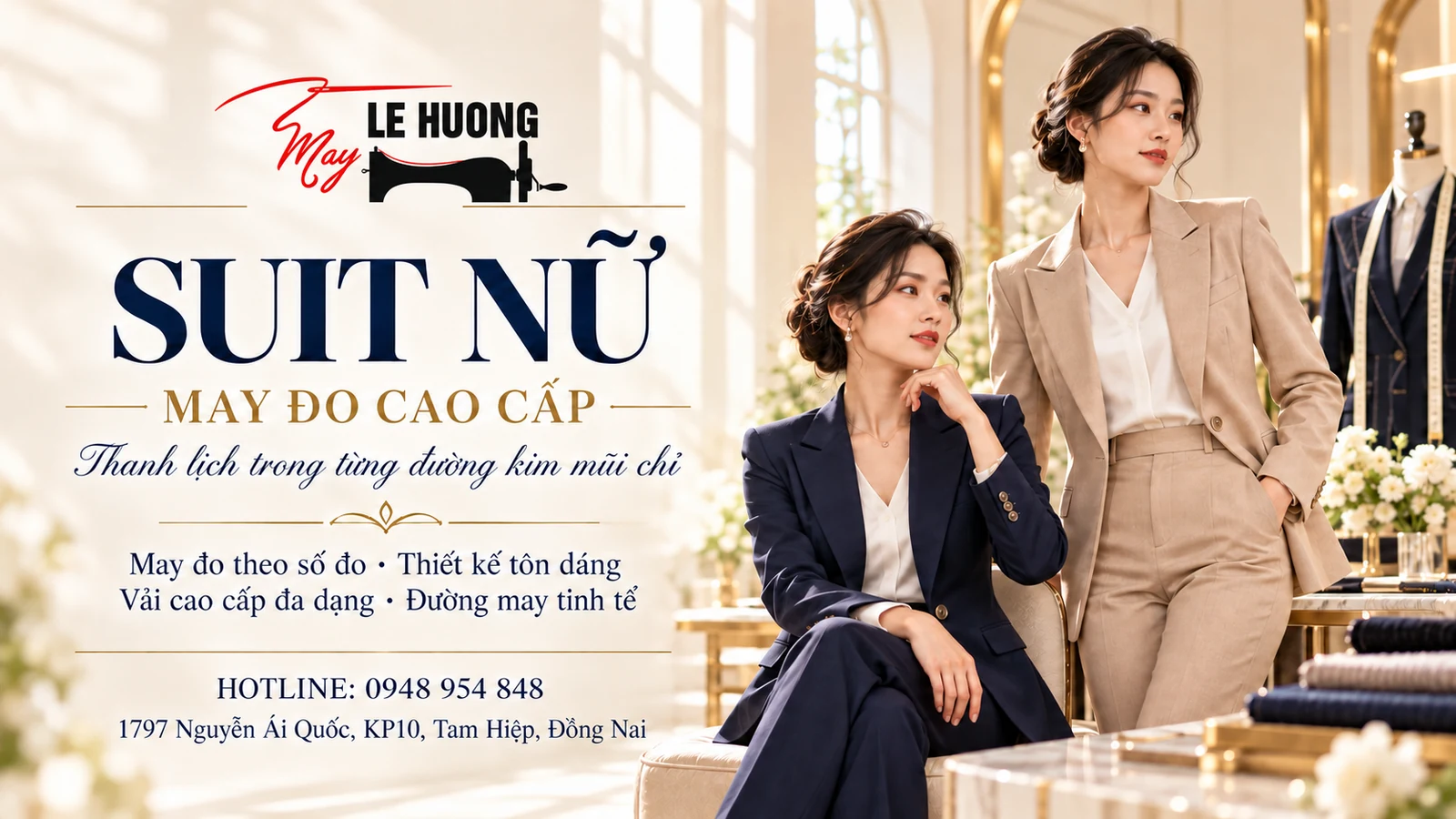 Suit nữ - May đo cao cấp Lê Hương