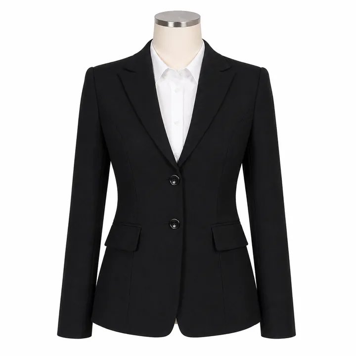 Vest Nữ Đen Tuyền – Cổ Ve Nhỏ